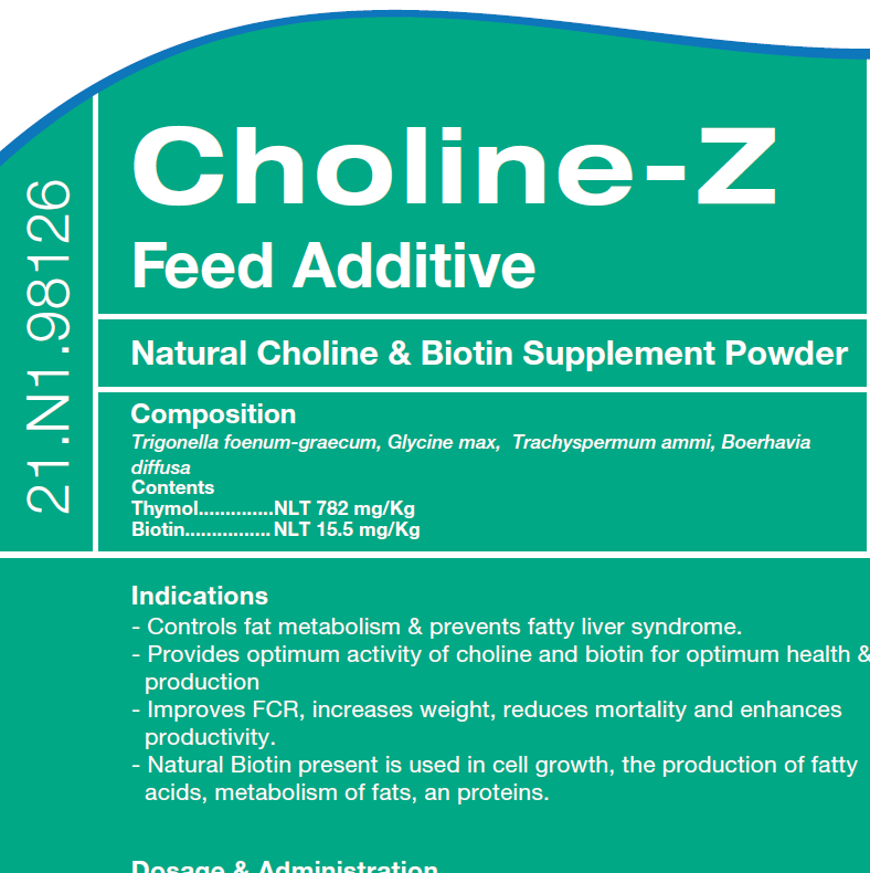 Choline Z Nutritional Herbal Supplement For Poultry and Swine